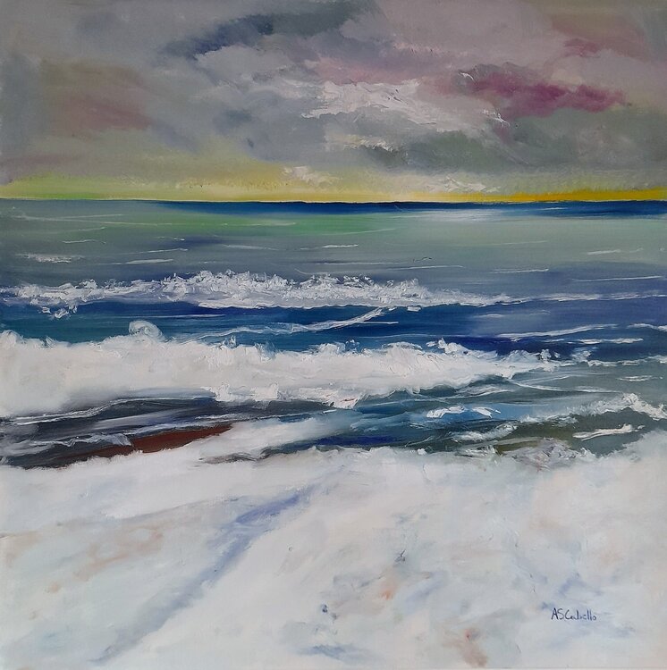 Luz al amanecer en el mar Antonio Sánchez Cabello