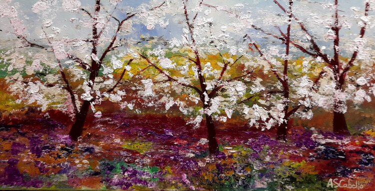 Almendros florecidos en la nueva primavera Antonio Sánchez Cabello