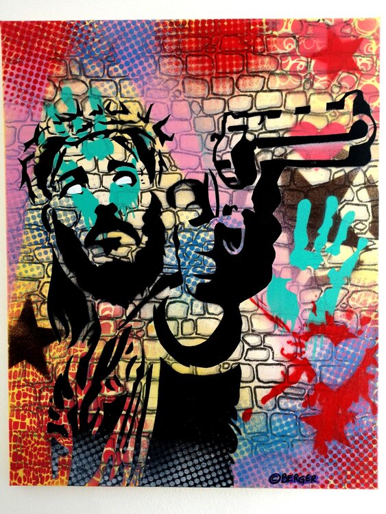 Jesus saves Christian Berger