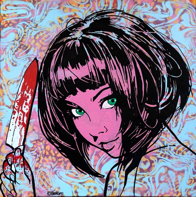 Girl with a knife Christian Berger