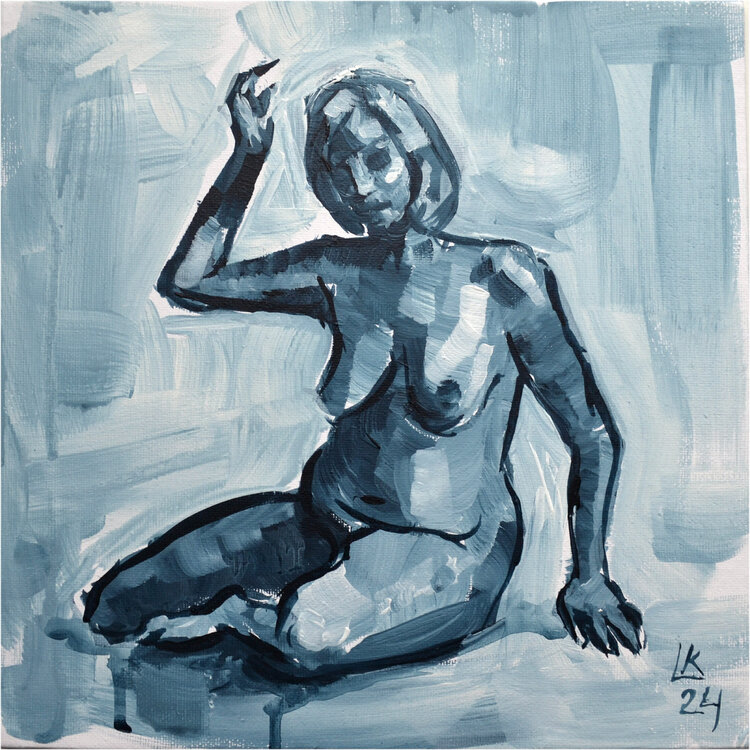 Nude Female Painting Lada Kholosho