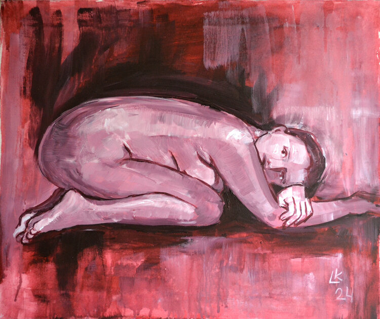 Nude Woman On Knees Lada Kholosho