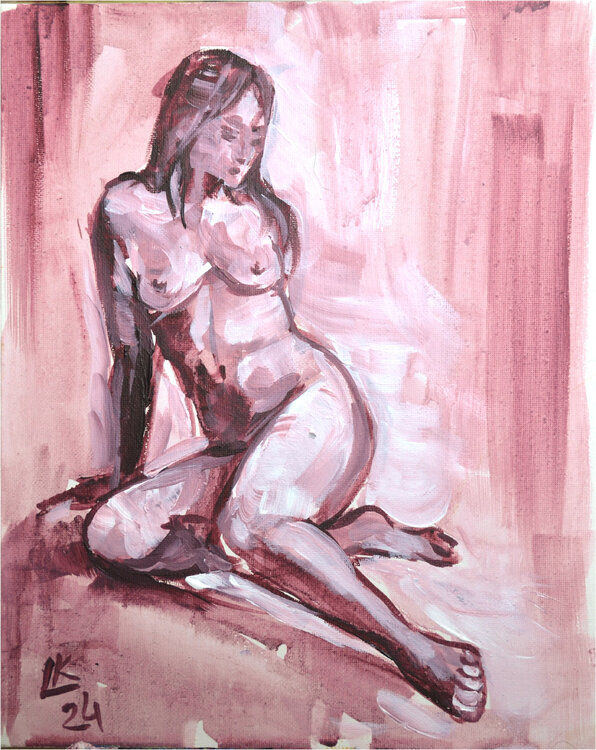 Beautiful nude woman Lada Kholosho