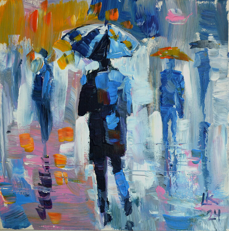 Umbrella Blues: An Abstract Melody Lada Kholosho