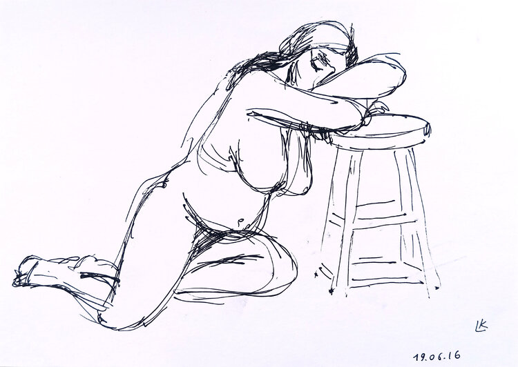 Curvy Naked Woman Sleeping Lada Kholosho