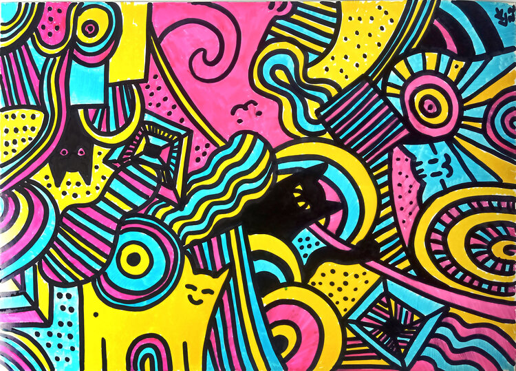 Five cats Lada Kholosho