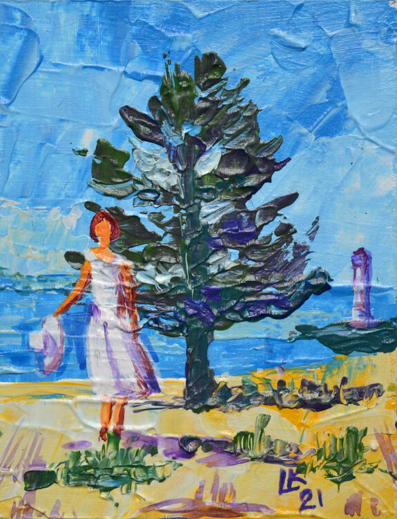 Girl on the beach Lada Kholosho