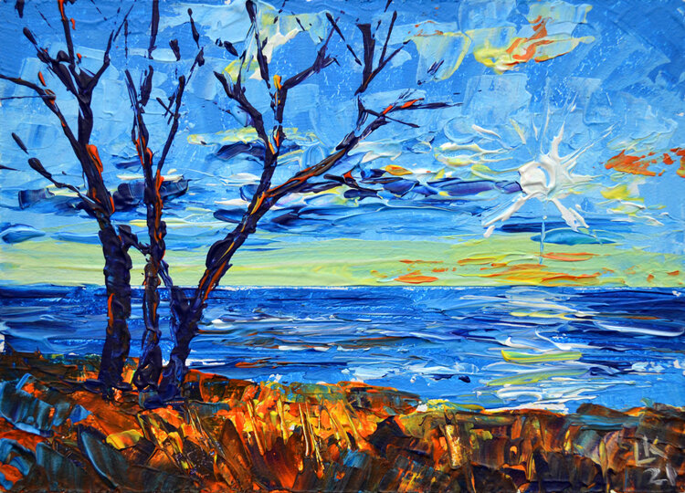 Autumn on the seaside Lada Kholosho