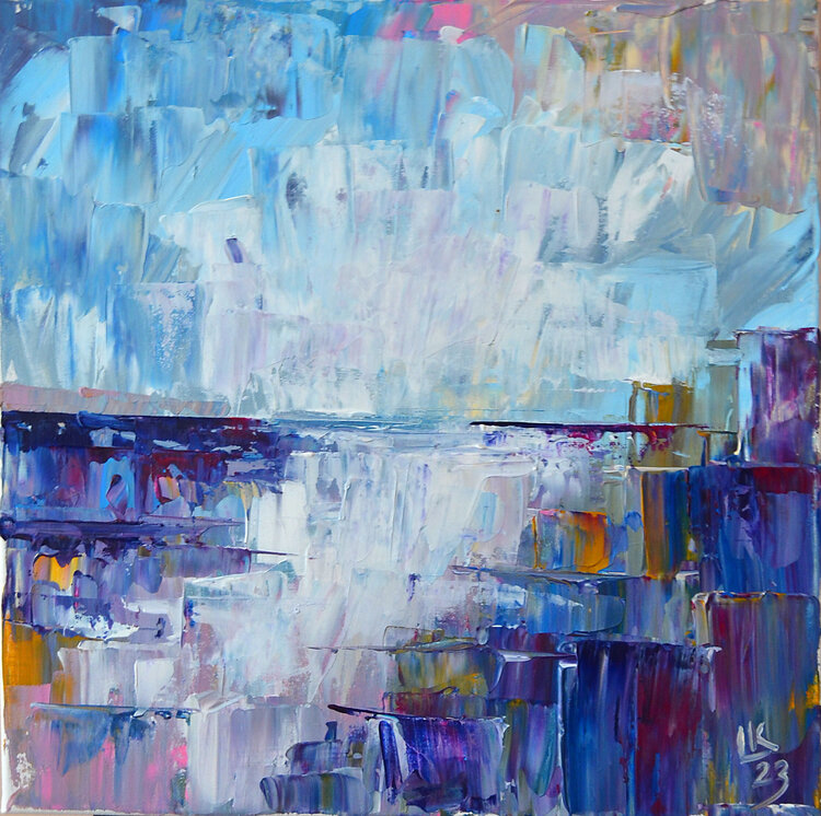 Morning at the riverside Lada Kholosho