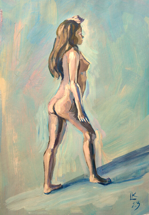 Nude woman figure Lada Kholosho