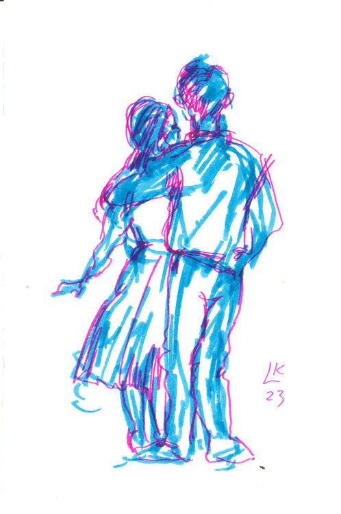 Romantic couple #2 quick sketch Lada Kholosho