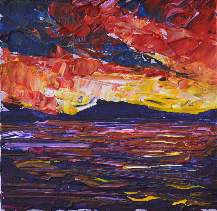 Romantic seascape sunset #10 Lada Kholosho