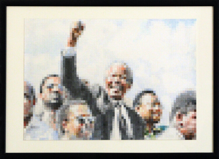 Pixel Mandela A-criticArt