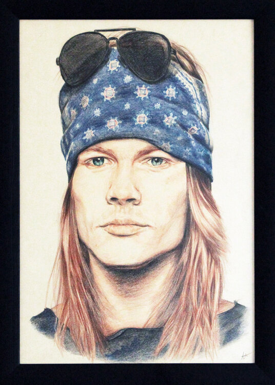 Axl Rose. Guns N' Roses A-criticArt