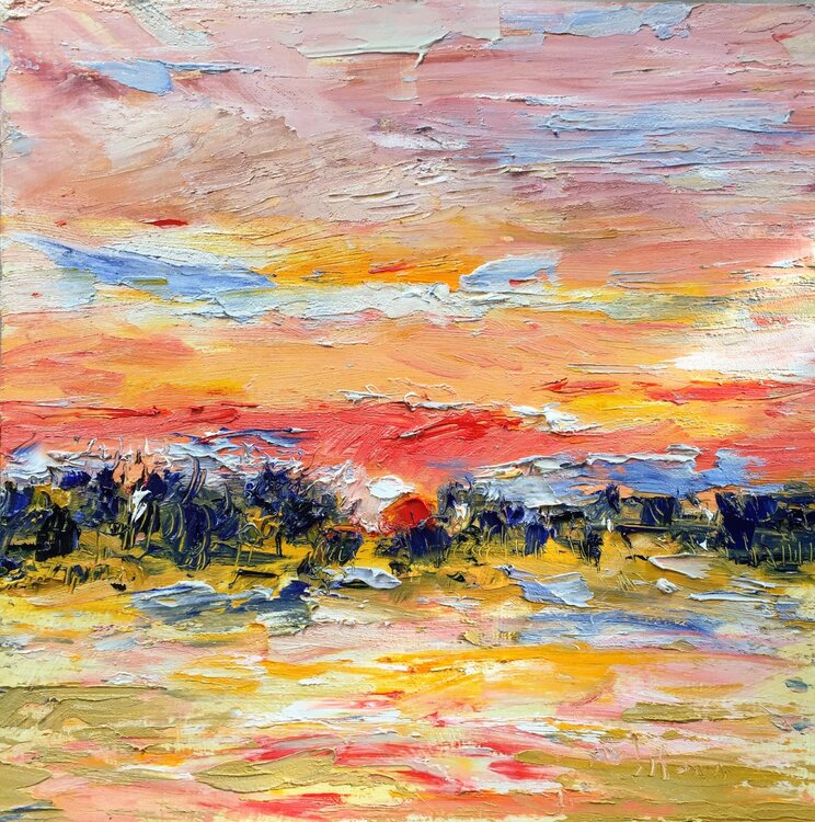 Abstract sunset landscape Altin Furxhi