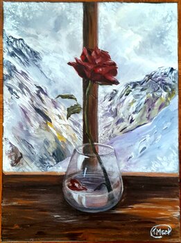 Dried rose Terezia Martiniakova