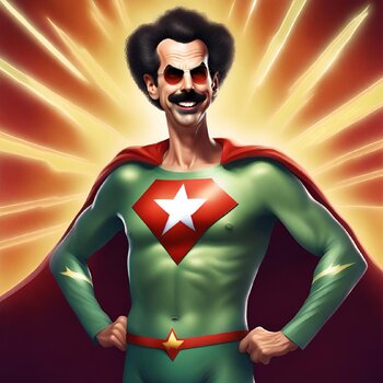 super hero borat Luca Oddoni
