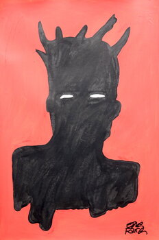 the portrait (a tribute to Basquiat) Luca Oddoni