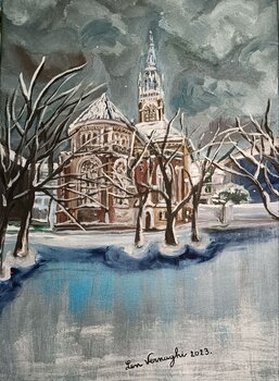 Johanneskirche auf dem Martin-Luther-Platz, Landeshauptstadt Düsseldorf Len Vernaghi