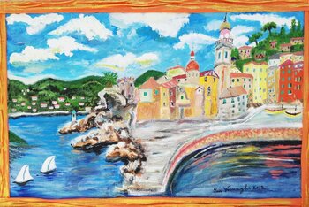 Veduta di Portofino Len Vernaghi