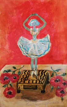 Il carillon con rose rosse Len Vernaghi