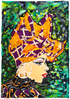 FEMME AU FOULARD 