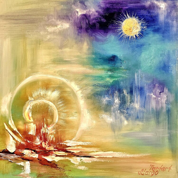 Summer solstice and full moon. Margarita Akhmetgaleeva