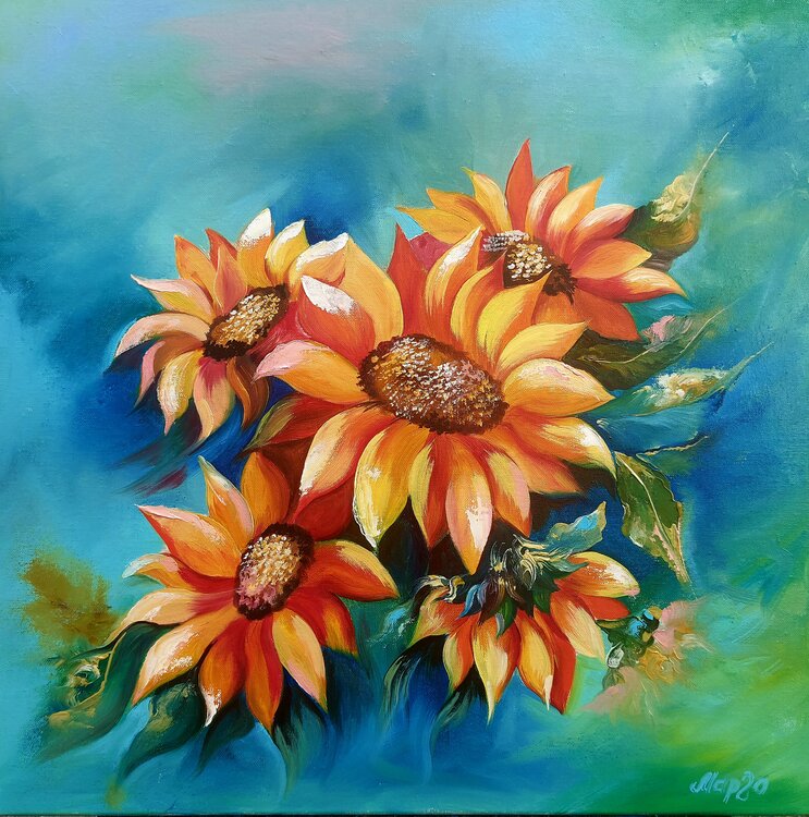 Happy Sunflower Margarita Akhmetgaleeva