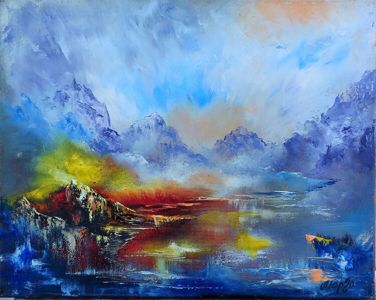 ..Fog on the lake'' Margarita Akhmetgaleeva