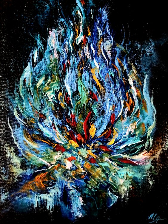 Blue Bonfire Margarita Akhmetgaleeva