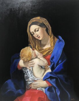 Vierge à l'Enfant d'après Guido Reni Marie-Alix Bourely
