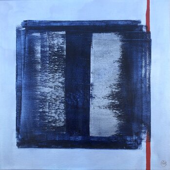 Loneliness #1 in Blue and Silver Inna Petrusevica