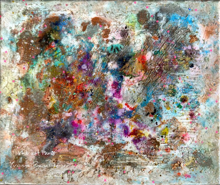 Poème - Tableau avec Finition Résine Yvonne Benasser