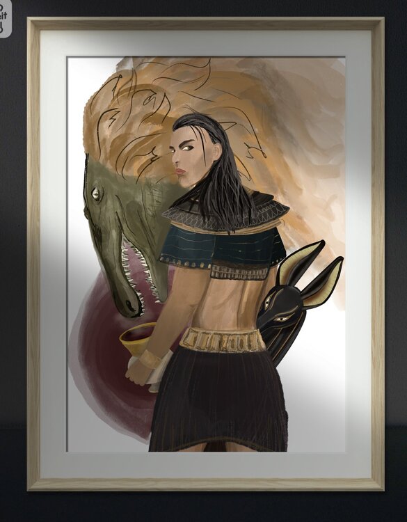 Anubis and his servant Ammit Olga Bakhareva