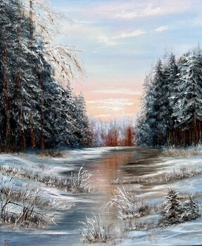 Enchanted Winter River Tanja Frost