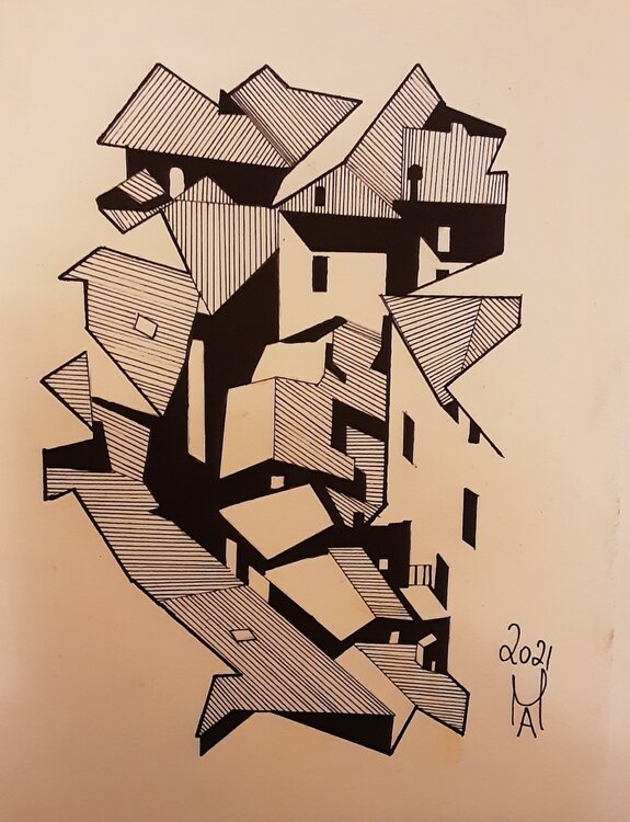 Citta sul monte. Angelo Marzullo