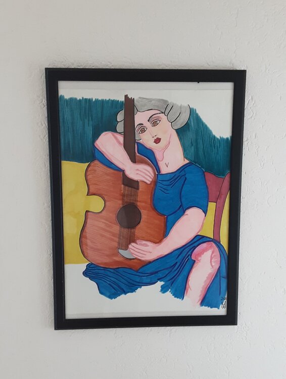Concerto Ucraino,signora con il Contrabasso. Angelo Marzullo