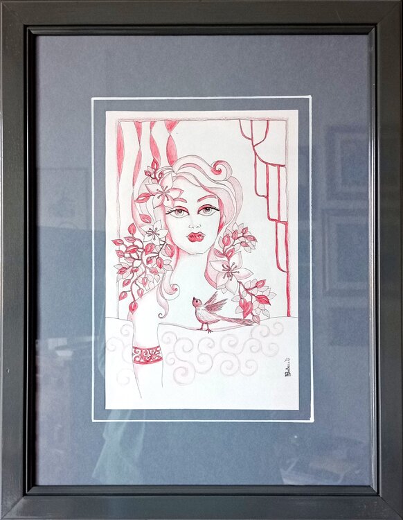 Fiori di Frangipane by FRANCESCA BALACCO (2022) Drawing India ink