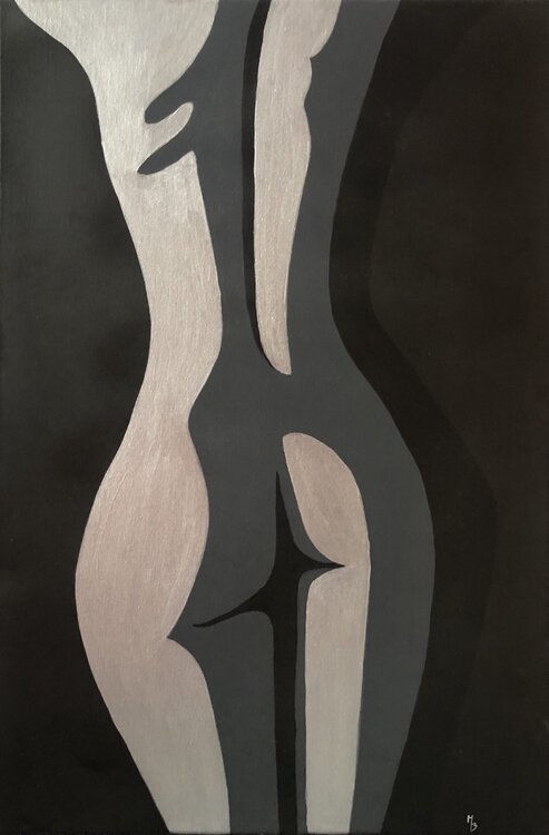 Silver-black body Markéta Bakulová