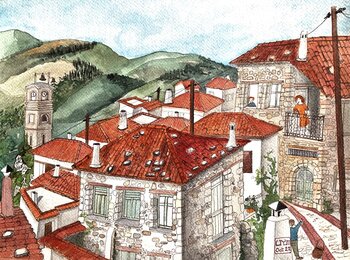 Arachova, Mont Parnasse. Yung-Marina CO TRUNG