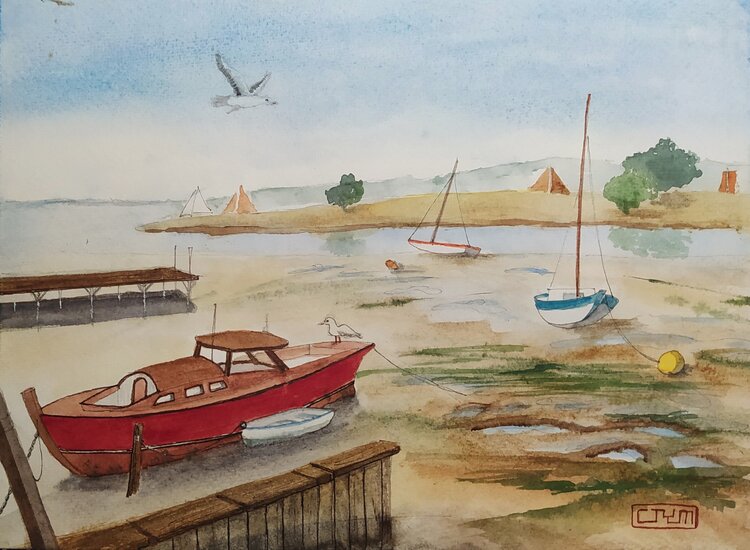 CAP-FERRET, La pinasse rouge. Yung-Marina CO TRUNG