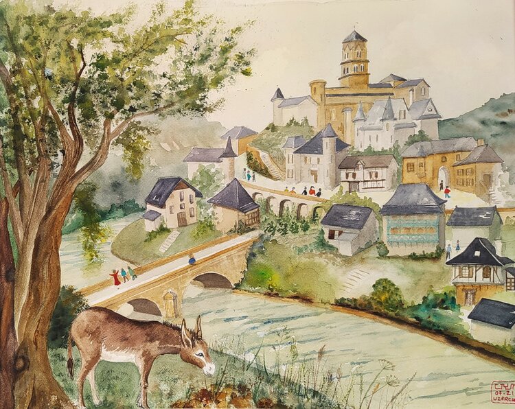 Un âne à Uzerche Yung-Marina CO TRUNG