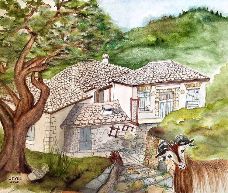 La maison de Marina, Tsagarada, Pelion Yung-Marina CO TRUNG