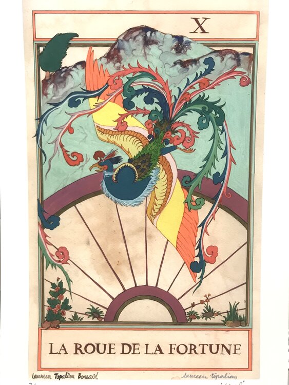 LA ROUE DE LA FORTUNE 29,7 x 42 cm Laureen Topalian