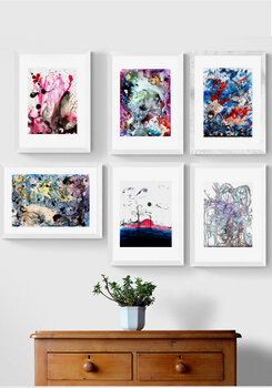 Set of 6 Artprints Saverio Filioli Uranio