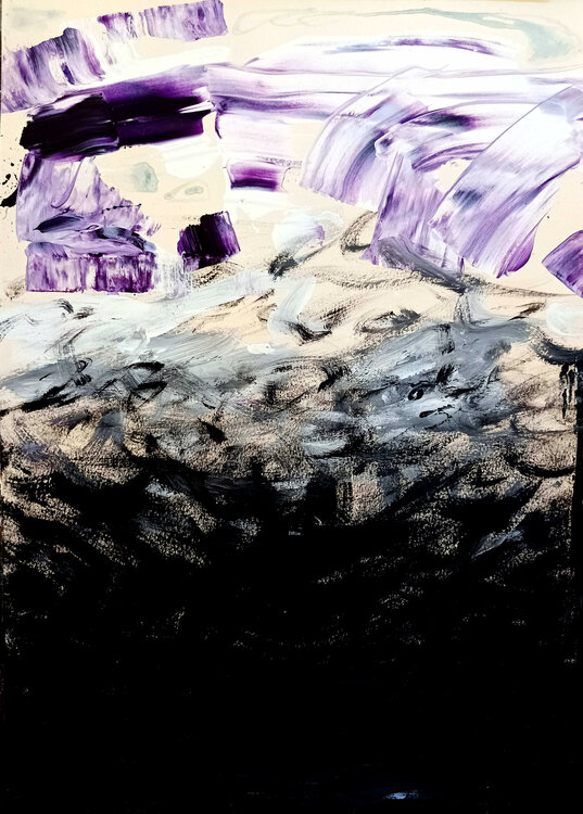 Purple frequencies ascent Saverio Filioli Uranio