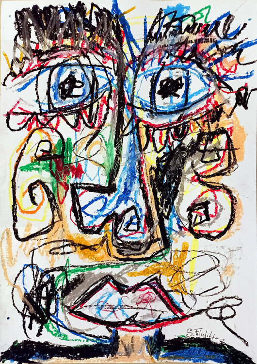 Abstract face Saverio Filioli Uranio
