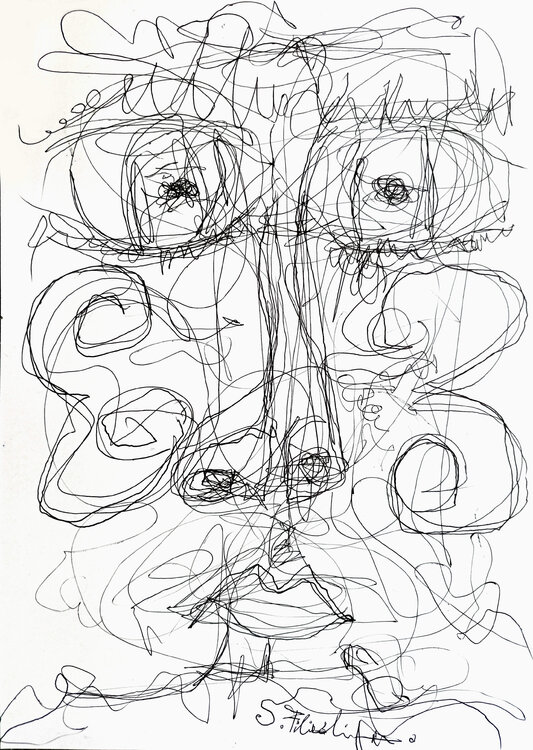 Abstract face Saverio Filioli Uranio