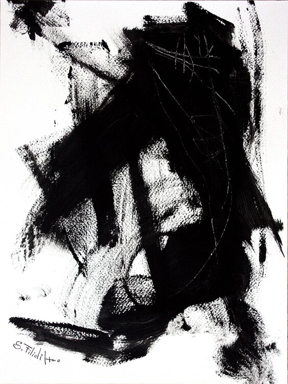 Study on the black Saverio Filioli Uranio