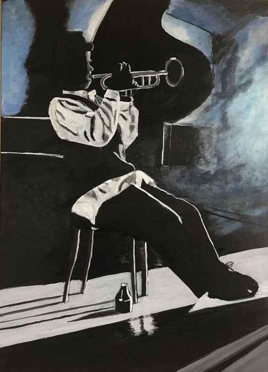 The lonely Trumpeter Roswitha Langemeier